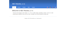 Tablet Screenshot of abcrobotics.com